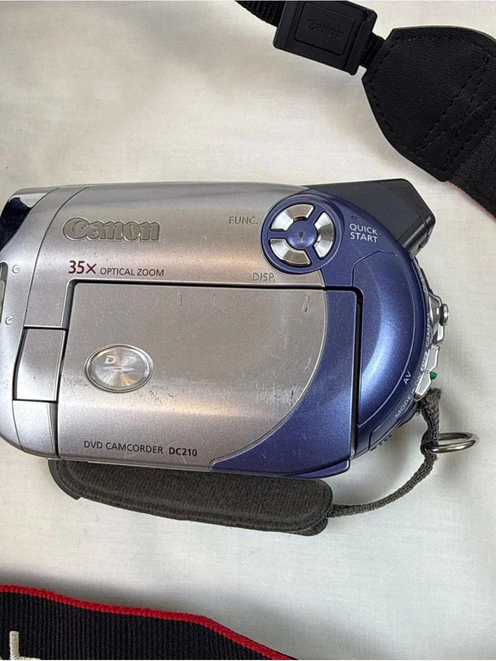 Lot of Vintage Canon EOS DVD Camcorder with LowerPro Black Carry Bag 2 Batteries